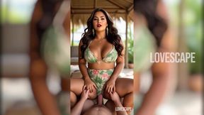 Latina MILF Double-teamed Raw on the Beach
