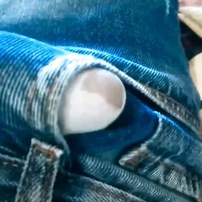 dick throbbing in jeans