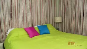 Hot brunette begs for cum after wild pussy licking and pounding