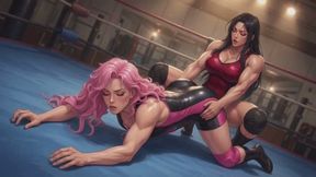 Female Wrestling Stories #13B: Bent Into Submission (Animated)