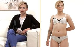 18 year old Lesbian teen has first cock in Casting - Sex AGENT