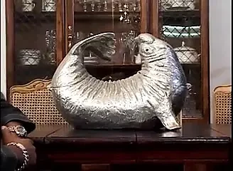 Amateur GF gives a sloppy blowjob and shows off her big tits