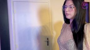 Französische MILF reißt Schwanz zerfleischt Bälle peitscht Sub bis die Wände tropfen