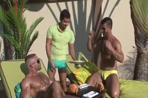 homosexual Muscle Gods four