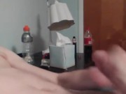 Petite boy with nice ass spreads his ass and cums