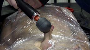 Ruined orgasm with the magic wand and interview with the slave part 1 teasing