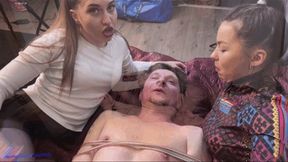 s01 In minutes his face is a complete foaming white mask: dense, sticky foam from our saliva covering everything, bubbling at his lips, running down his neck, gumming his eyelashes shut. He’s gasping [4k]