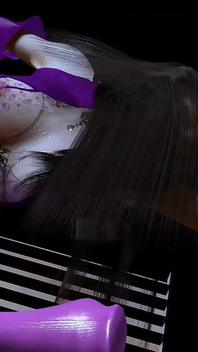 Beauty Virtual Queen of Bigboob Fantasy - 3D Animation