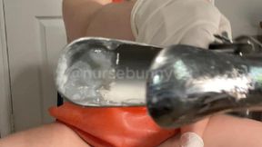 Speculum and Stethoscope Play in Orange Latex Apron