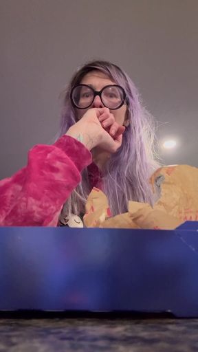 67 Giantess Eating & Burping