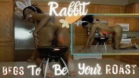 Rabbit Begs To Be Your Roast: BUNNYGIRL GYNOPHAGIA IN 4K