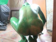 19 Years Old Green Demon / Body paint / Bodypaint / Naked Body Art #2