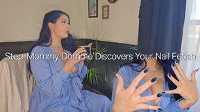 Step-Mommy Domme Discovers Your Nail Fetish: A cozy encouraging genderless jerk off instruction