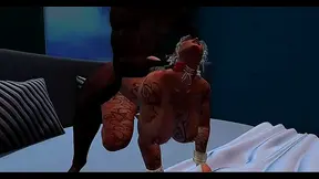 Blonde MILF Sluts It Up With Big Black Cock In Anime Anal Orgy