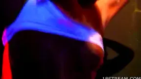 Clubbing Cougar Craves Cock While Giving Blowjob on Dancefloor
