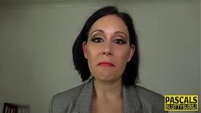 BDSM temptress pleases with touch and penetration