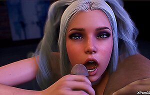 3D Porn cute busty babe POV Handjob teaser Anime Hentai