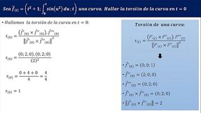 Torsi&oacute_n de una curva - Ejercicio 1