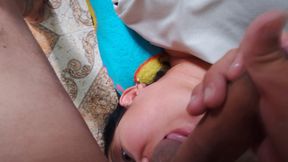 Cumshot Girlfriend Sucking Balls