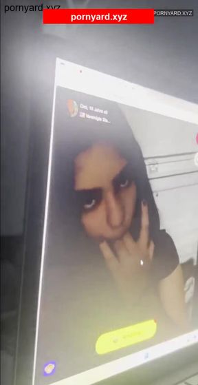 Hot amateur teen flashes on webcam in public