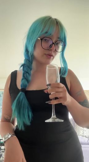 Shy girl reveals her limp body in a surprise presentation