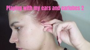Playing with my ears and earlobes 2