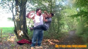 Fap Stacked Boinking Adorable Lad Oliver Hunt in the Woods!