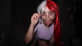 cosplay latin girl holds a costume show showing off all her bodysuits 4k