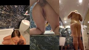 duo anal dans une salle de bain en verre dans cette belle villa la salle de ...