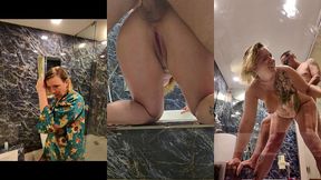 duo anal dans une salle de bain en verre dans cette belle villa la salle de ...