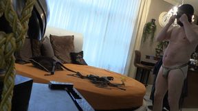 whipping and cbt in pool