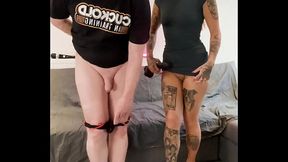 GODDESS CRAVES A CUCK PIGGY AFTER A LONG DAY IN THE OFFICE!