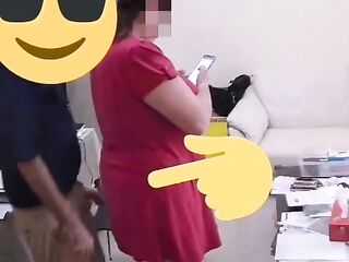 Ally making delivery rubs and schlong flash to surprise nervios large tit big beautiful woman wife