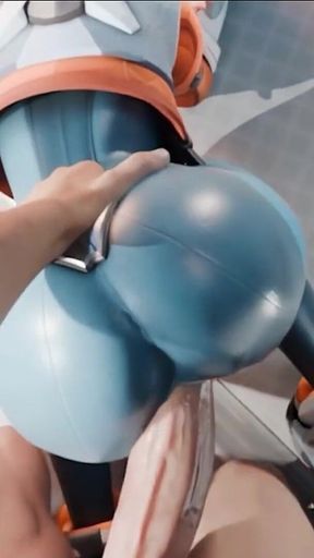 Futuretist Intense Anal Doggy Style with a Hot, Curvy Babe - Hardcore Action & Cum Swallowing