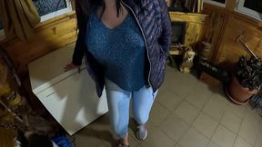 cameltoe milf dances, teases & pees in her jeans – wet fetish fantasy 335