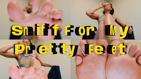 Sniff For My Pretty Feet- Ebony Femdom Goddess Rosie Reed Aroma Instruction Mind Fuck Foot Fetish Sniffing