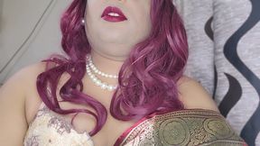 My Greeen Saree Thank You Fan