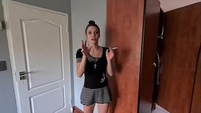 Dissing my BF who is wearing my clothes | sissy boy | degrading