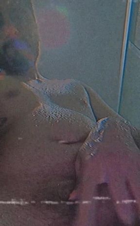 Vintage shower jerk off, now in VHS