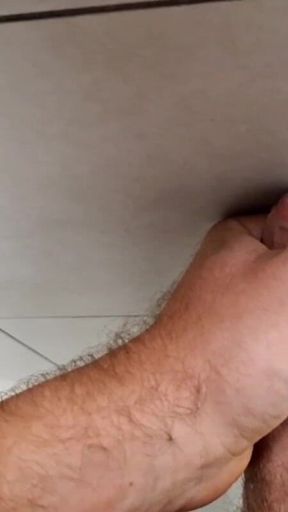 Cumming in Airport Toilet