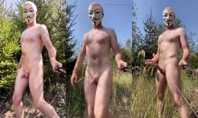 Walking Nude in the Forest and Get Horny