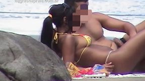 18yo couple caught fucking on crowded beach