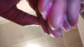 Trying to rid of the nail polish on my nails but failing first part?