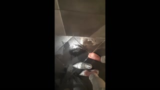 Desperate pee in white Jeans and rubbing my wet clit Full video on ModelHub