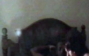 Josie sucks black dick