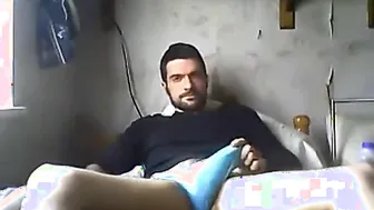 Daddy Strokes His Big Cock on Cam