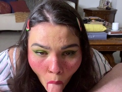 Double amateur blowjob with titjob