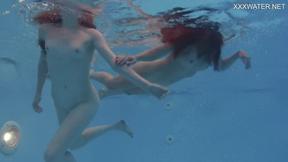 ”Anastasia Ocean & Marfa are naked underwater”