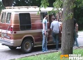 Two friends blow two guys who came to fix the van