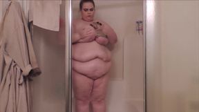 ssbbw caught shower cam